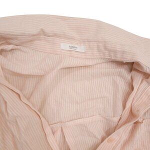 Autumn Striped Pink Cropped Shirt - light weight and soft